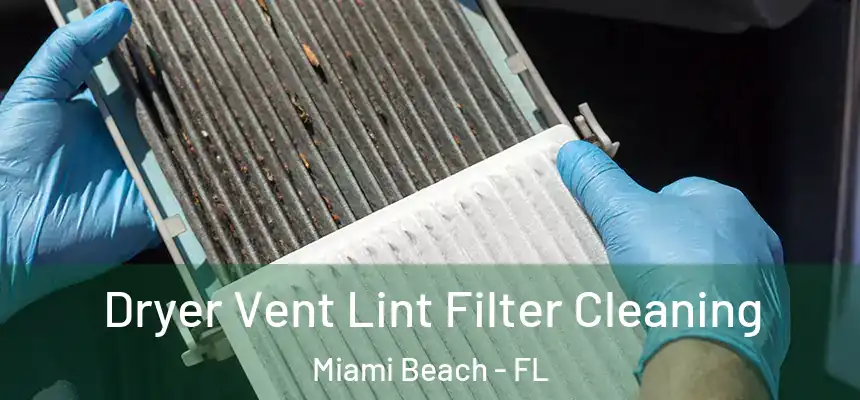 Dryer Vent Lint Filter Cleaning Miami Beach - FL